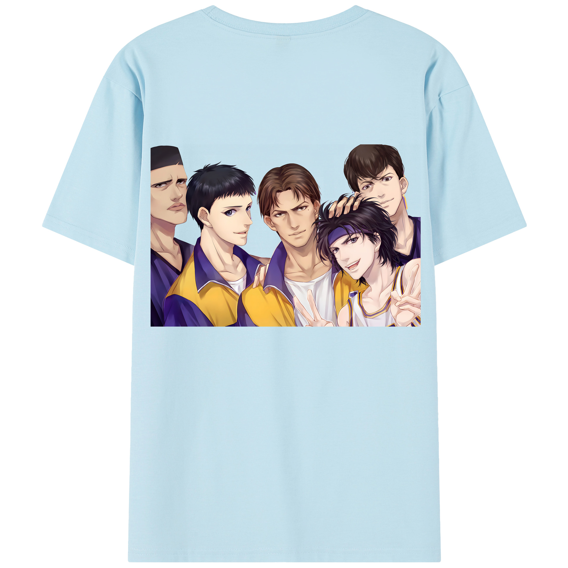 SLAM DUNK／スラムダンク 綿100％半袖Tシャツ（背面プリント）